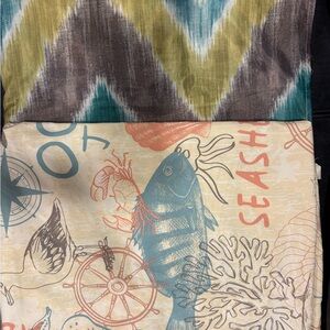 T.J.Maxx Multicolor Nautical and Chevron Shower Curtains